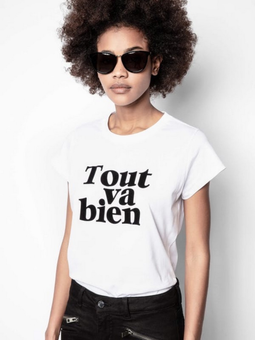 Zadig & Voltaire Tout Va Bien (It’s All Good) Graphic T-Shirt Size XS